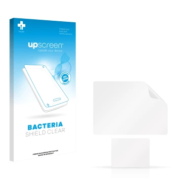 Front side of a product packaging with the brand logo upscreen. Next to it is the corresponding screen protector.