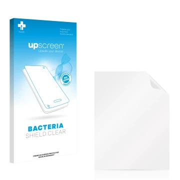 Front side of a product packaging with the brand logo upscreen. Next to it is the corresponding screen protector.