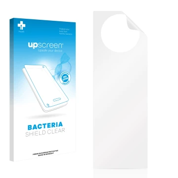 Front side of a product packaging with the brand logo upscreen. Next to it is the corresponding screen protector.