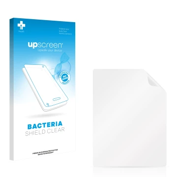 Front side of a product packaging with the brand logo upscreen. Next to it is the corresponding screen protector.
