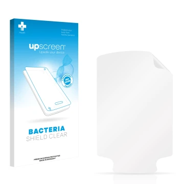 Front side of a product packaging with the brand logo upscreen. Next to it is the corresponding screen protector.
