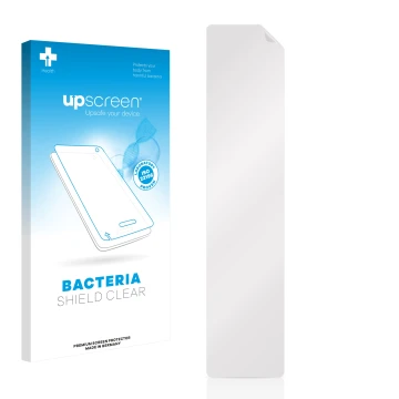 Front side of a product packaging with the brand logo upscreen. Next to it is the corresponding screen protector.
