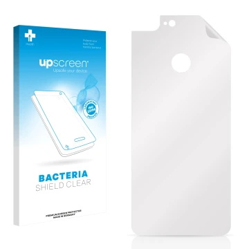 Front side of a product packaging with the brand logo upscreen. Next to it is the corresponding screen protector.