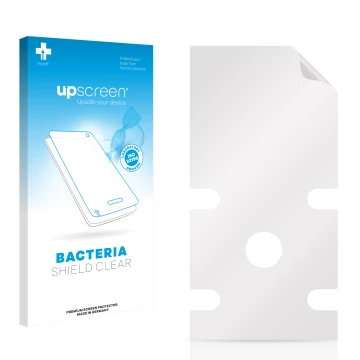 Front side of a product packaging with the brand logo upscreen. Next to it is the corresponding screen protector.