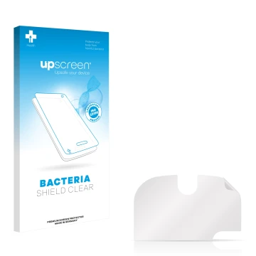 Front side of a product packaging with the brand logo upscreen. Next to it is the corresponding screen protector.