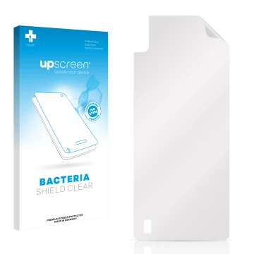Front side of a product packaging with the brand logo upscreen. Next to it is the corresponding screen protector.