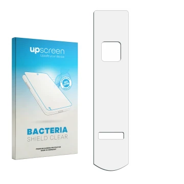 Front side of a product packaging with the brand logo upscreen. Next to it is the corresponding screen protector.