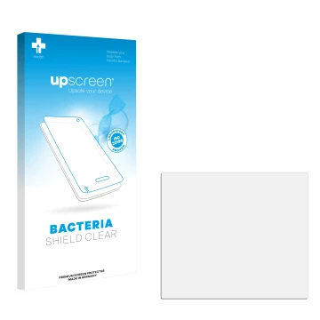 Front side of a product packaging with the brand logo upscreen. Next to it is the corresponding screen protector.