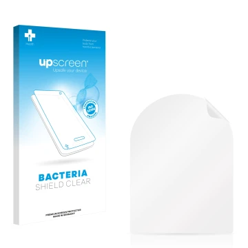 Front side of a product packaging with the brand logo upscreen. Next to it is the corresponding screen protector.