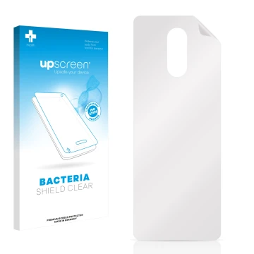 Front side of a product packaging with the brand logo upscreen. Next to it is the corresponding screen protector.