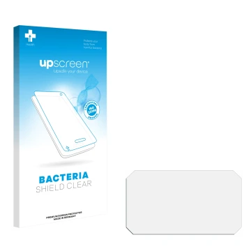 Front side of a product packaging with the brand logo upscreen. Next to it is the corresponding screen protector.