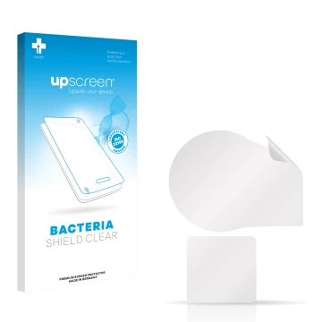 Front side of a product packaging with the brand logo upscreen. Next to it is the corresponding screen protector.