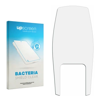 Front side of a product packaging with the brand logo upscreen. Next to it is the corresponding screen protector.