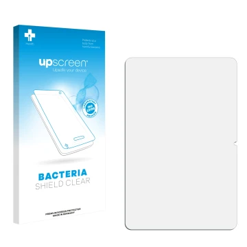 Front side of a product packaging with the brand logo upscreen. Next to it is the corresponding screen protector.