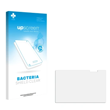 Front side of a product packaging with the brand logo upscreen. Next to it is the corresponding screen protector.