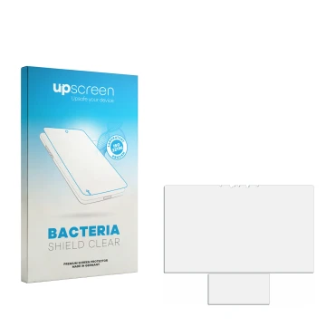 Front side of a product packaging with the brand logo upscreen. Next to it is the corresponding screen protector.