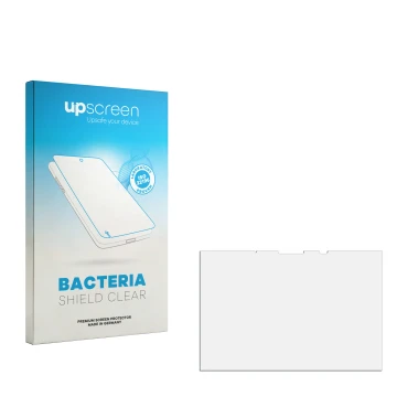 Front side of a product packaging with the brand logo upscreen. Next to it is the corresponding screen protector.