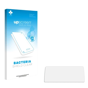 Front side of a product packaging with the brand logo upscreen. Next to it is the corresponding screen protector.
