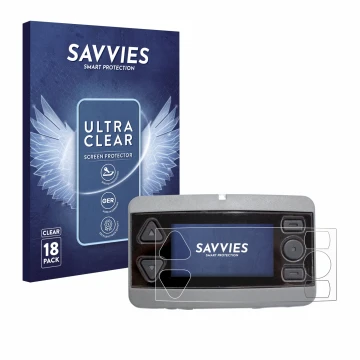 Front side of a product packaging with the brand logo Savvies. Next to it is the device Airbus P8GR shown with the correspondi