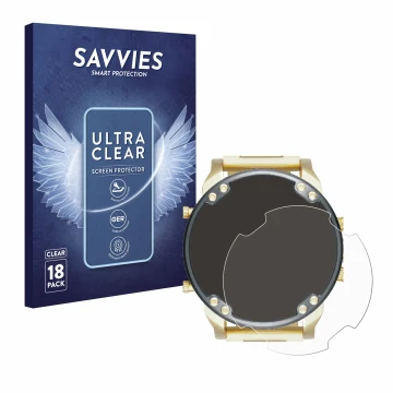 Front side of a product packaging with the brand logo Savvies. Next to it is the device Diesel DZ7333 Mr. Daddy 2.0 shown with