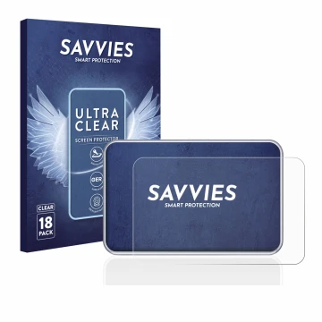 Front side of a product packaging with the brand logo Savvies. Next to it is the device Tandem diabetes care t:slim X2 Insulin