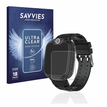 Front side of a product packaging with the brand logo Savvies. Next to it is the device Pthtechus G-612 shown with the corresp