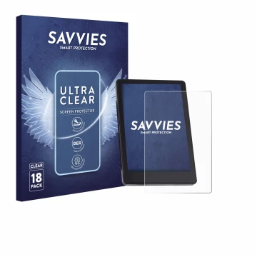 Front side of a product packaging with the brand logo Savvies. Next to it is the device BMZ DS103 shown with the corresponding