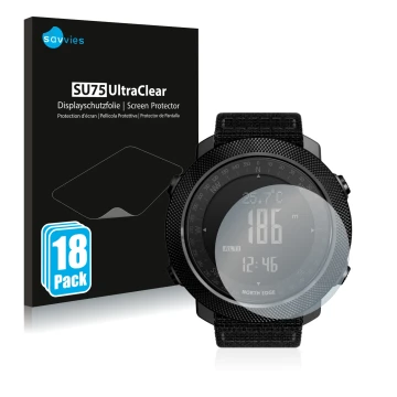 Front side of a product packaging with the brand logo Savvies. Next to it is the device North Edge Apache shown with the corre