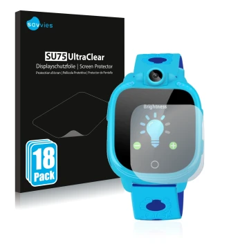 Front side of a product packaging with the brand logo Savvies. Next to it is the device Prograce 1.5