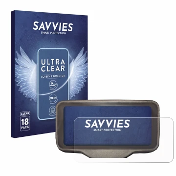 Front side of a product packaging with the brand logo Savvies. Next to it is the device Horwin SK3 shown with the correspondin