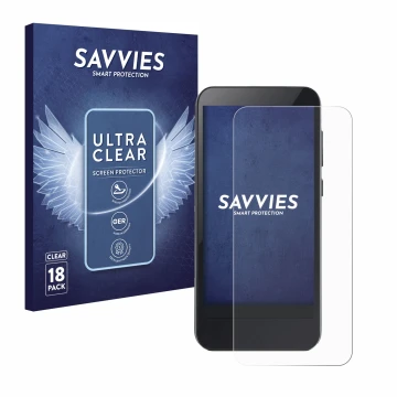 Front side of a product packaging with the brand logo Savvies. Next to it is the device Omnipod 5 shown with the corresponding