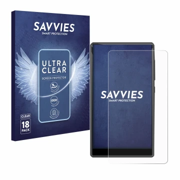 Front side of a product packaging with the brand logo Savvies. Next to it is the device innioasis G1-80G shown with the corres