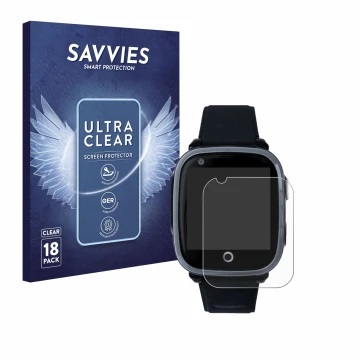 Front side of a product packaging with the brand logo Savvies. Next to it is the device SoyMomo Space 1.0 shown with the corre