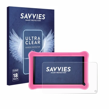Front side of a product packaging with the brand logo Savvies. Next to it is the device Sannuo K708 7