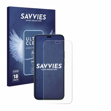 Front side of a product packaging with the brand logo Savvies. Next to it is the device Honor 200 Lite shown with the correspo