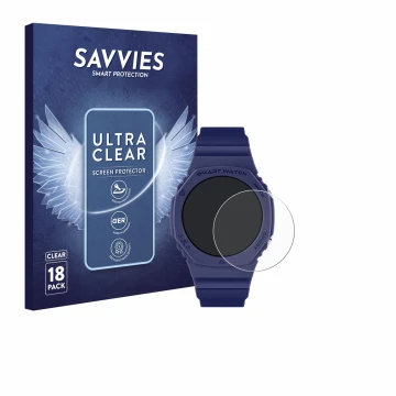 Front side of a product packaging with the brand logo Savvies. Next to it is the device Reflex Active Series 26 shown with the