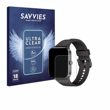 Front side of a product packaging with the brand logo Savvies. Next to it is the device KIUVKAS P3 1.95