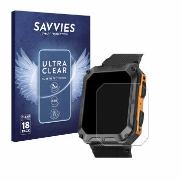 Front side of a product packaging with the brand logo Savvies. Next to it is the device Stahlgear Thor shown with the correspo