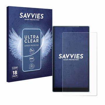 Front side of a product packaging with the brand logo Savvies. Next to it is the device FiiO JM21 shown with the corresponding