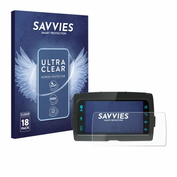 Front side of a product packaging with the brand logo Savvies. Next to it is the device Diamond Audio MSHD14 shown with the co