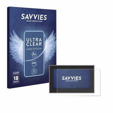 Front side of a product packaging with the brand logo Savvies. Next to it is the device Headrush Flex Prime shown with the cor
