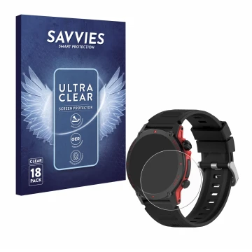 Front side of a product packaging with the brand logo Savvies. Next to it is the device Popglory S136 shown with the correspon