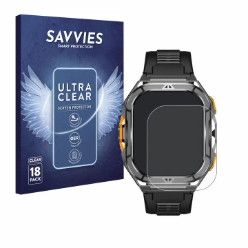 Front side of a product packaging with the brand logo Savvies. Next to it is the device Stahlgear Thor 3.0 shown with the corr