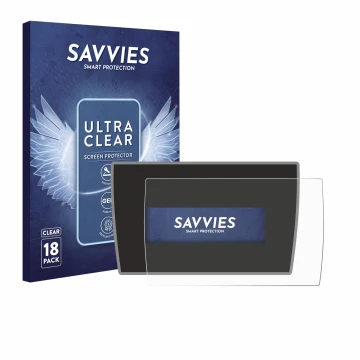Front side of a product packaging with the brand logo Savvies. Next to it is the device BMW i3 2019 shown with the correspondi