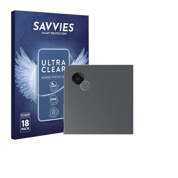 Front side of a product packaging with the brand logo Savvies. Next to it is the device Samsung Galaxy Tab A11 Plus WiFi 11