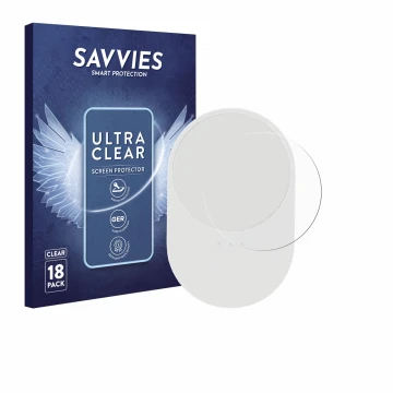 Front side of a product packaging with the brand logo Savvies. Next to it is the device Ikea Bilresa shown with the correspond