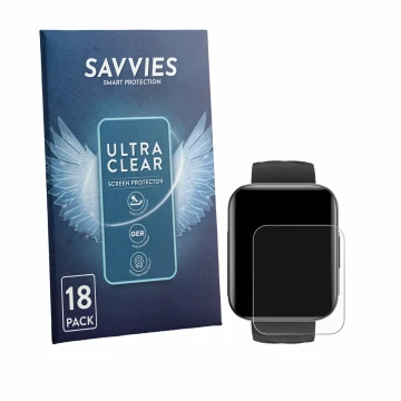 Front side of a product packaging with the brand logo Savvies. Next to it is the device Dakofied D1B shown with the correspond
