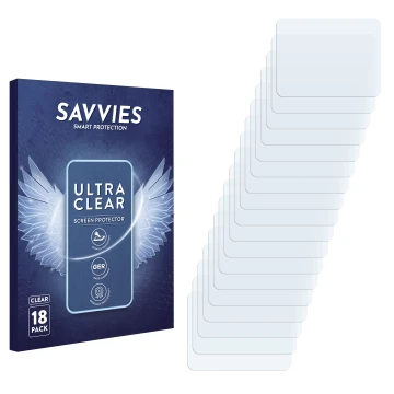 Front side of a product packaging with the brand logo Savvies. Next to it is the corresponding screen protector.