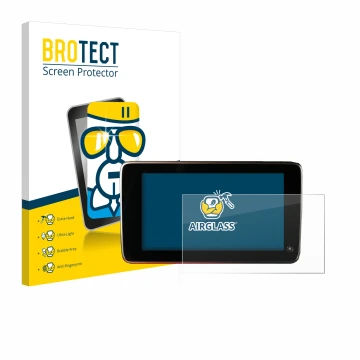 Front side of a product packaging with the brand logo BROTECT. Next to it is the device BMW 5 F11 Touring 2010-2017 Fond Enter