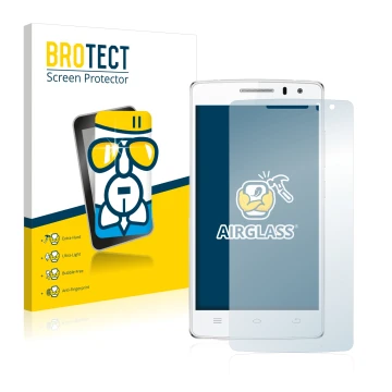 Front side of a product packaging with the brand logo BROTECT. Next to it is the device THL 2015 shown with the corresponding 